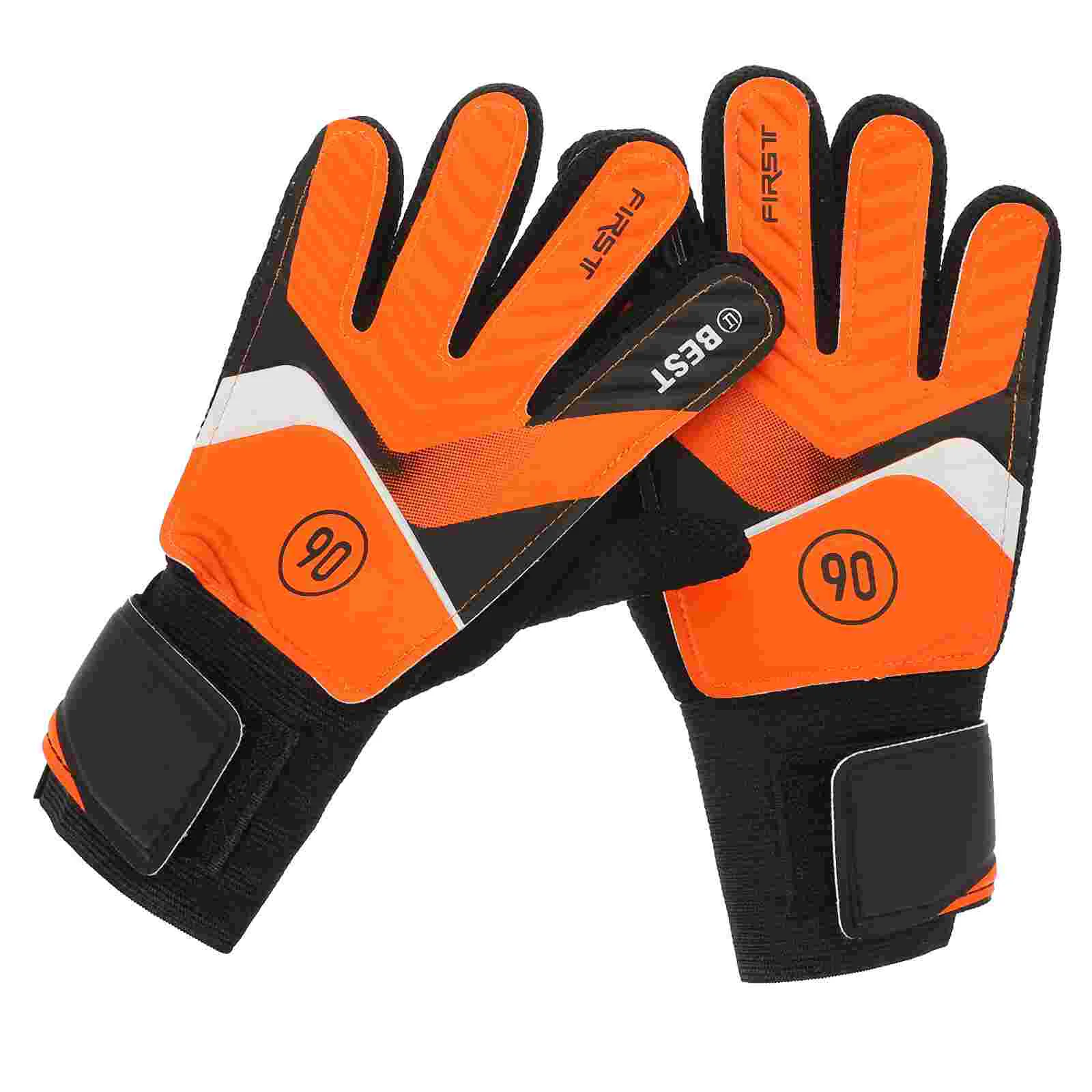 Guante de portero de fútbol resistente al desgaste, guantes de látex anticolisión (verde #5), Partido de entrenamiento para niño