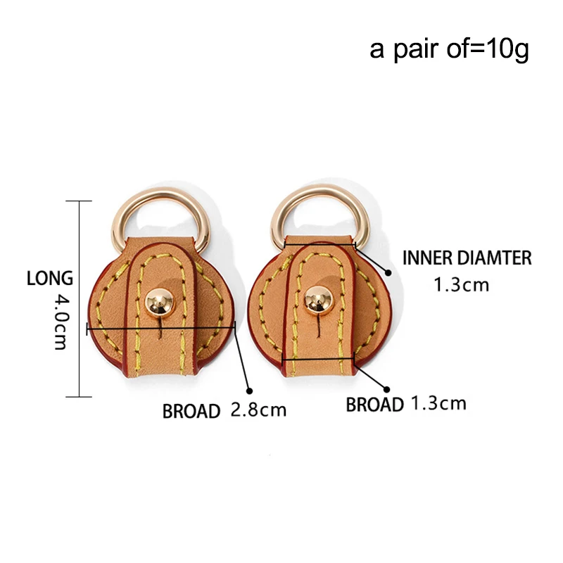Top Grain Leather Anti-wear Buckle Protection Ring for LV Messenger Bag Suitable for Funi Handbag Breadstick Horn Accessories