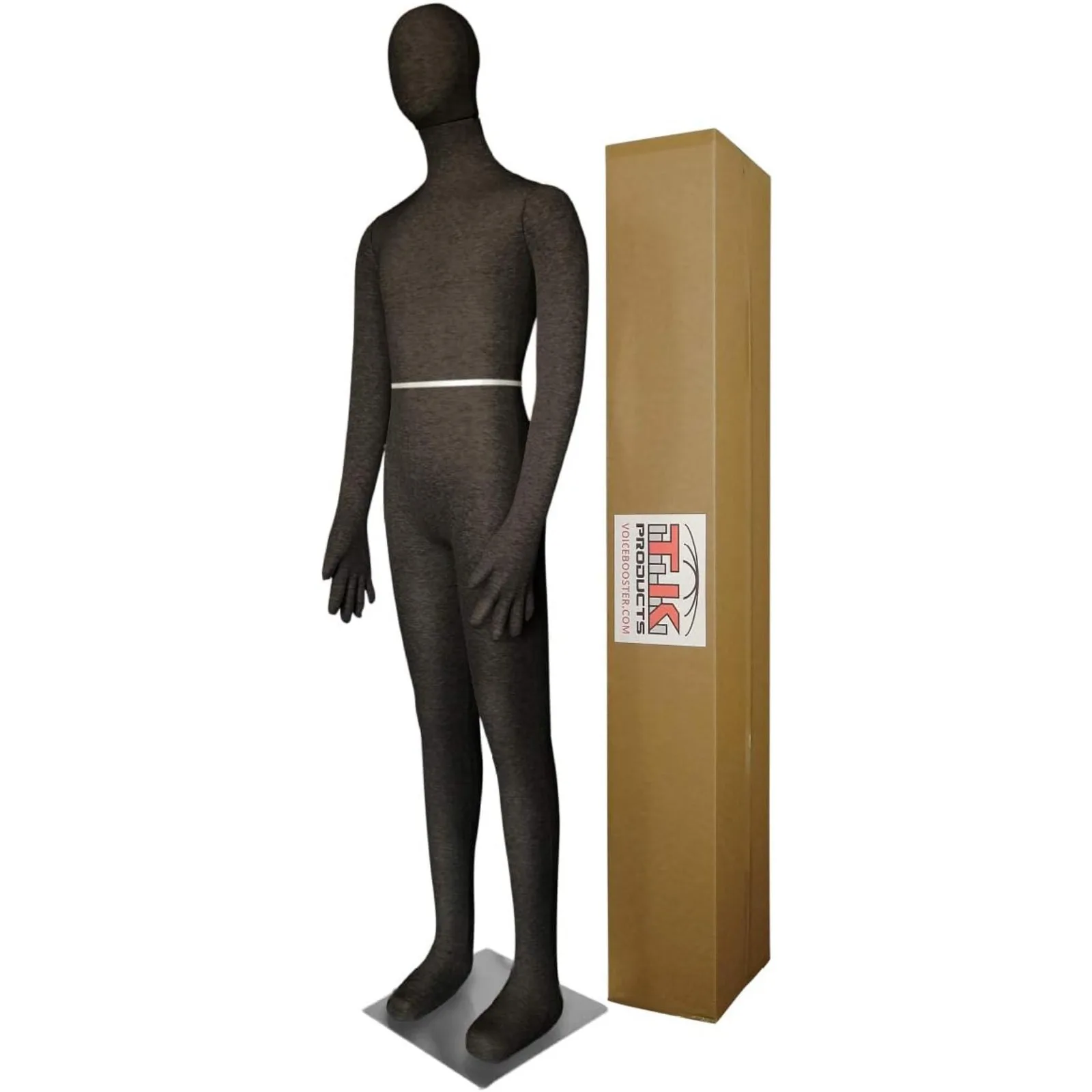 US Male Mannequin, Flexible Posable Bendable Full-Size Soft -Black, by TK Products, Great for Costumes