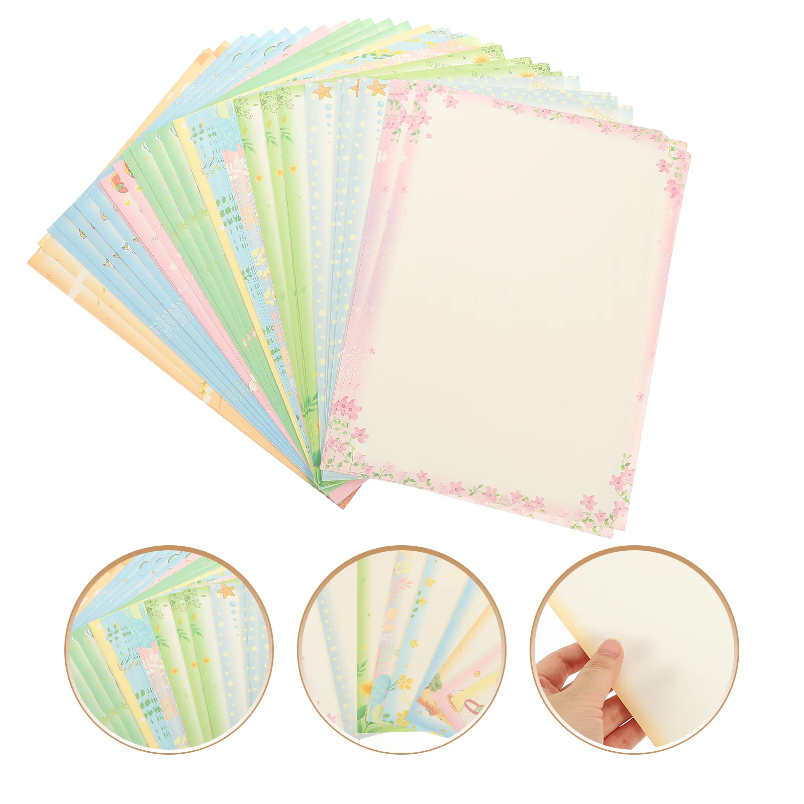 Papel de impresora plegable para manualidades, impresora A4 de encaje, copia de pintura a Color por ordenador, 1 paquete (50 piezas)