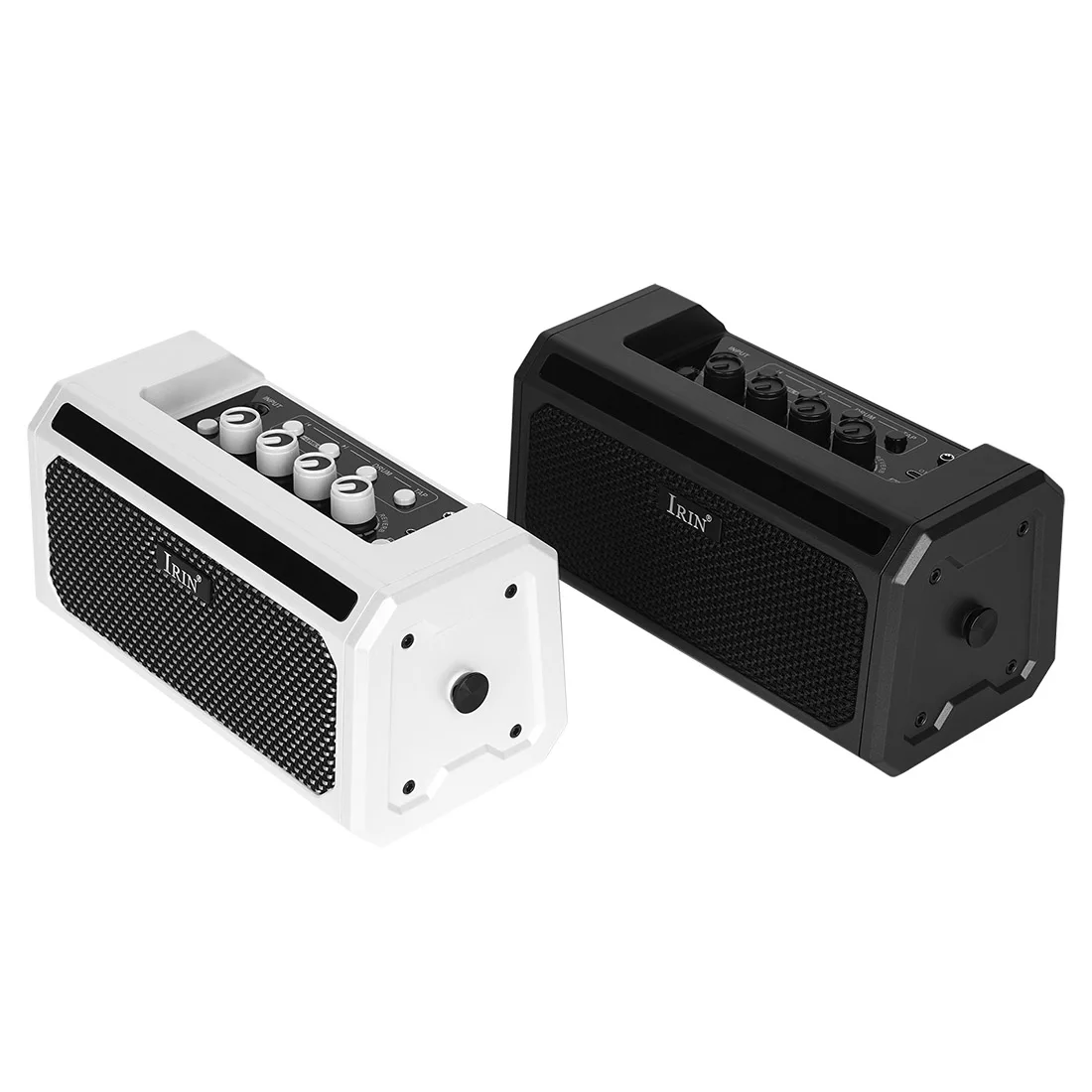 IRIN Guitar Amplifier Portable Mini Guitar Speaker 10W Bluetooth Speaker Amp with 5-Channel Reverb/Delay Effects 20 Drum Rhythms