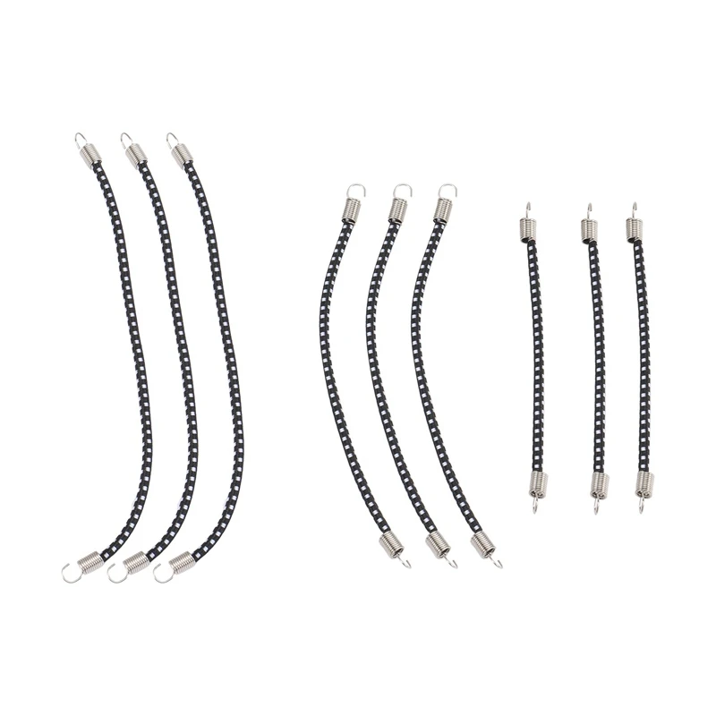 2023 Hot-9Pcs RC Car Roof Luggage Rack Nylon Elastic Rope For 1/10 RC Crawler Car TRAXXAS TRX4 AXIAL SCX10 Decorations Parts