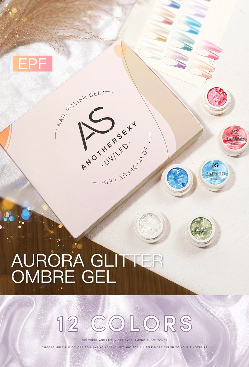 AS 12-teiliges Nageldruck-Stempel-Gel-Nagellack-Set, 5 ml, 12 Farben, Nagellack für Stempelplatte, 2-in-1-Stempelgel und Ombre Vernis – Detail 6