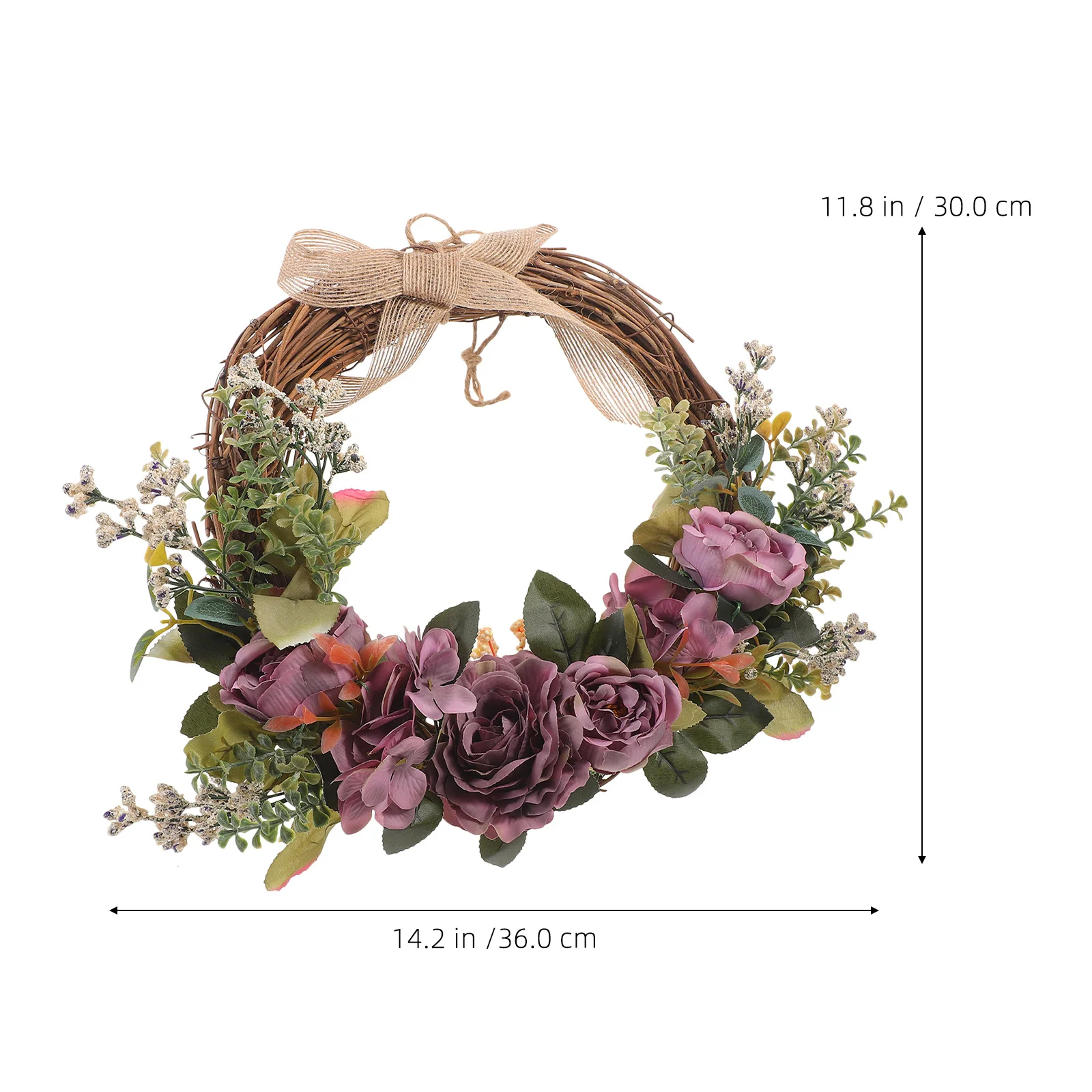

Simulation Floral Wreath European Style Decorative Garland Door Hanging Indoor Outdoor Home Decor Party Banquet Festival