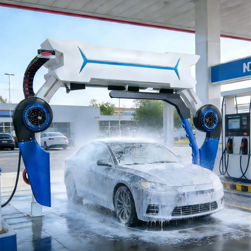 Drive Through Automatic Car Wash Machine Touchless Single Arm Equipment Self Service Commercial Automotive Wash Station