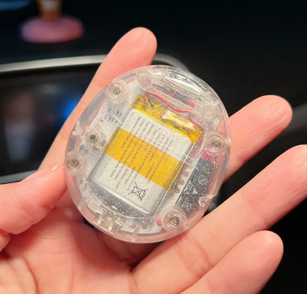 반다이 타마고치 스파클링 핑크 유니 교체용 쉘 (쉘만, 내부 칩 없음)