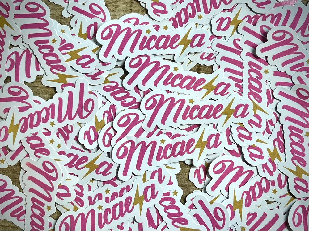 Individuelle Vinyl-Aufkleber 200 Stück 3-10cm Mit Text, Logo, Bild, Papier, Wasserdicht, Personalisierte Runde, Rechteckige, Gestanzte, Quadratische Aufkleber für Partys – Detail 5