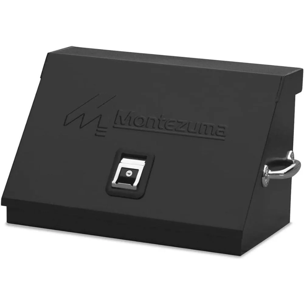 Montezuma SM200B Cassetta degli attrezzi triangolare portatile da 22,5 pollici con acciaio resistente e stoccaggio metrico/SAE