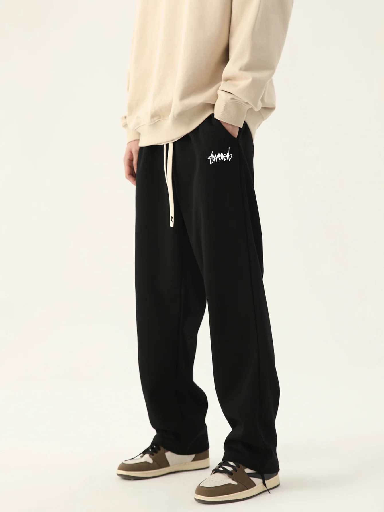 

Men's outdoor jogging pants, neutral, breathable, loose pants, fashionable design, jogging pants