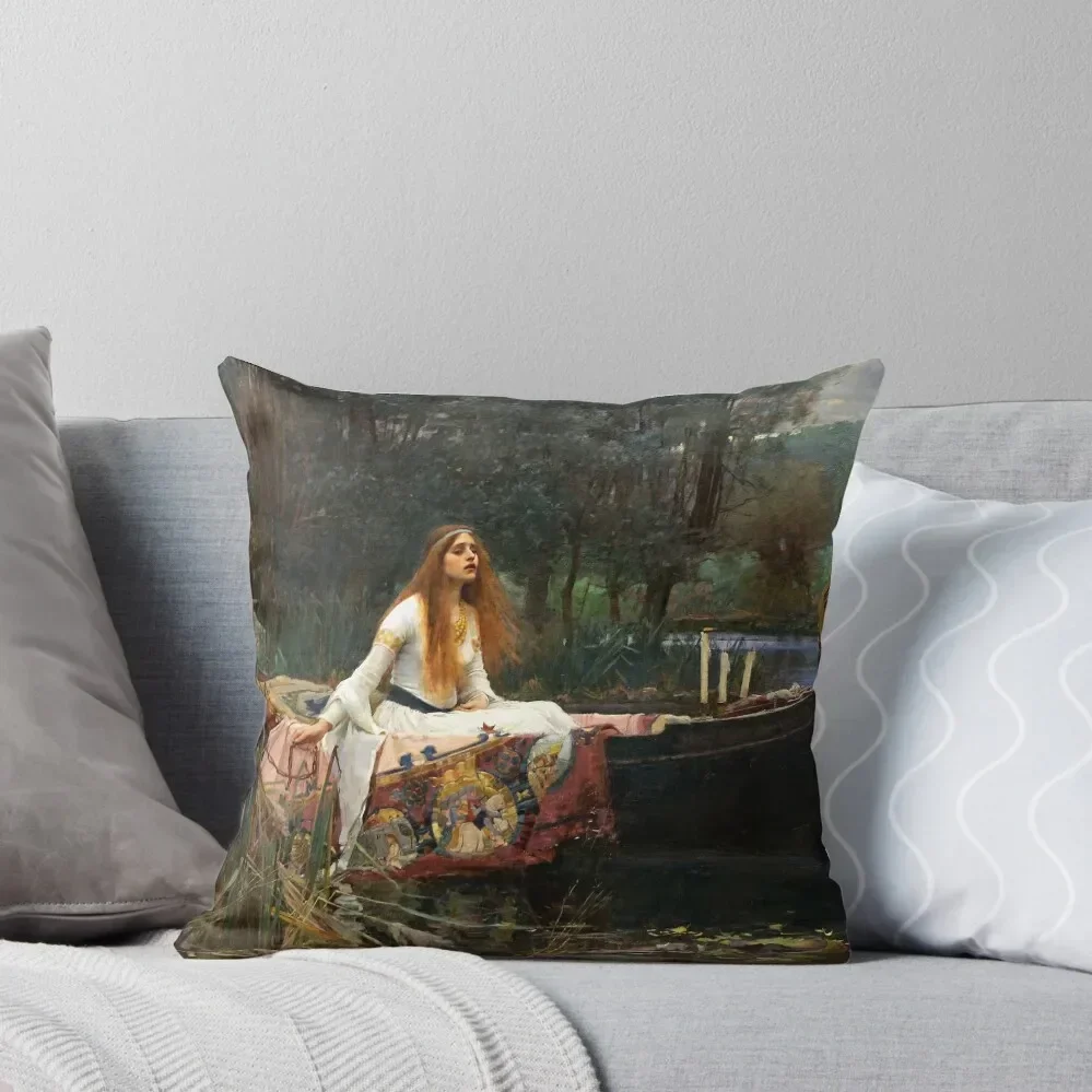 

The Lady of Shalott - John William Waterhouse Throw Pillow Couch Cushions Christmas Pillowcase pillow