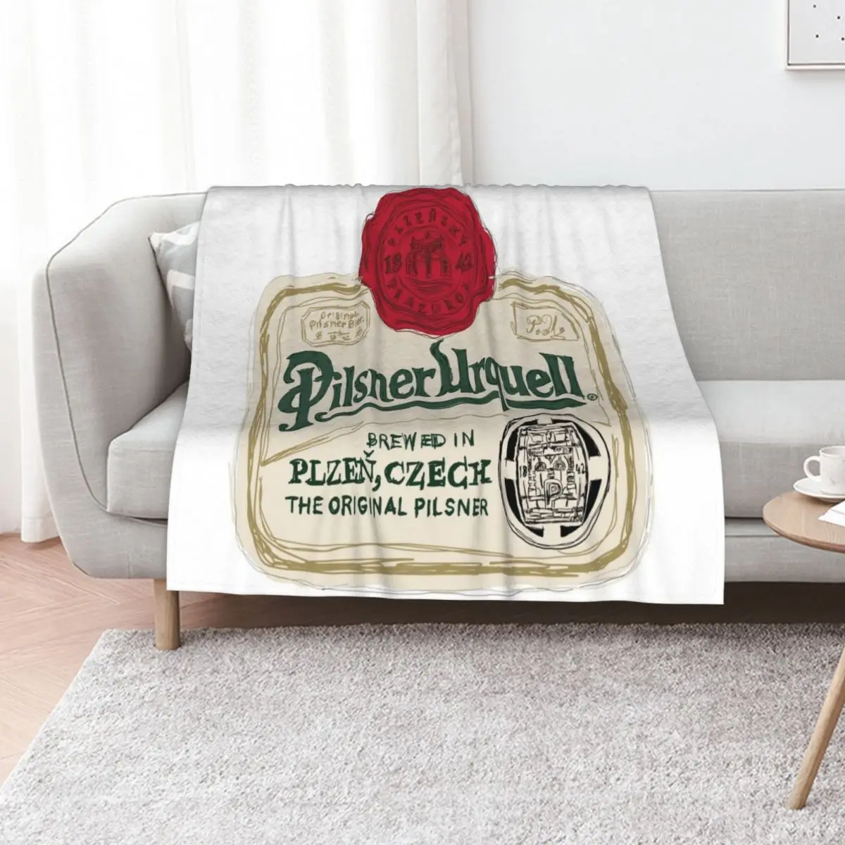 

Pilsner Urquell POP Throw Blanket Multi-Purpose Loose For Baby Stuffeds Blankets