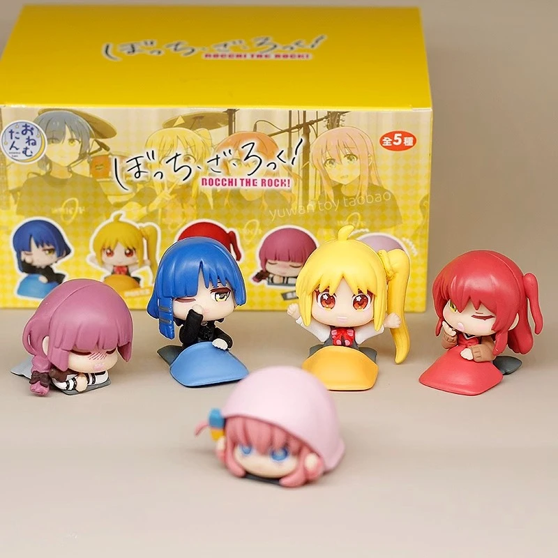

Anime BOCCHI THE ROCK Gotoh Hitori Ijichi Nijika Yamada Ryo Kita Ikuyo Action Figure Sleep Doll Blind Box Toys Ornament Kid Gift