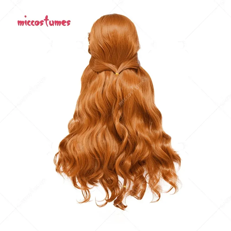 Miccoutses 여성용 애니메이션 가발, Lenore 코스프레 곱슬 가발, 여성용 곱슬 긴 가발, 80cm