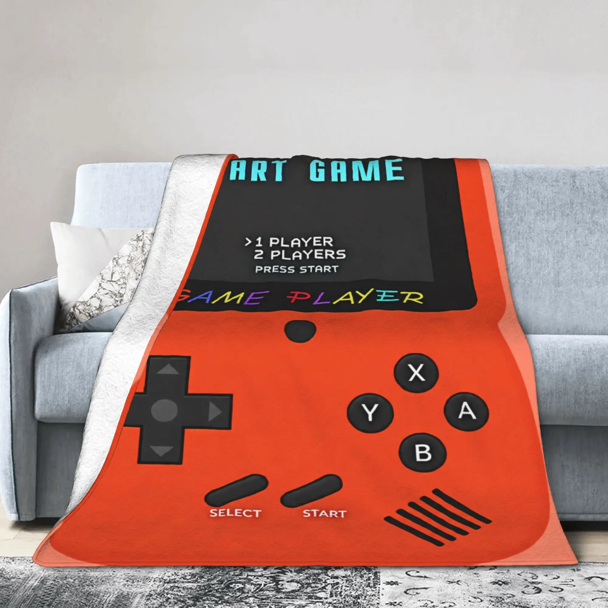 Games Console Flannel Blanket Winter  Soft Durable Bedding Throws for Children Couch Chair Funny Bedspread Sofa Bed Cover