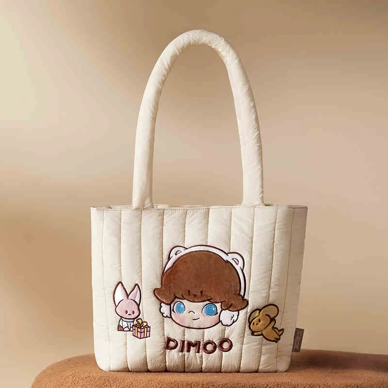 New Genuine Periphery Dimoo Warm Fluffy Series Cloud Bag Fashion Single-Shoulder Bag Item Cute Dimoo Pattern Bag Birthday Gift