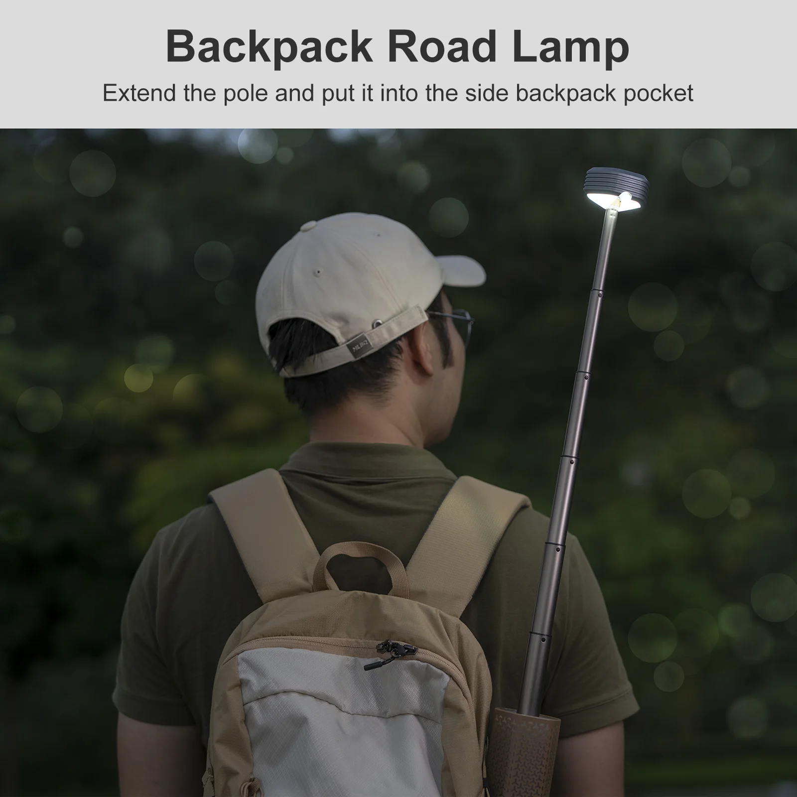 Telescopic Camping Light,Telescoping Portable Light,Rechargeable 10500mAh Battery,Magnetic Outdoor Lantern,Flash/ Road Light