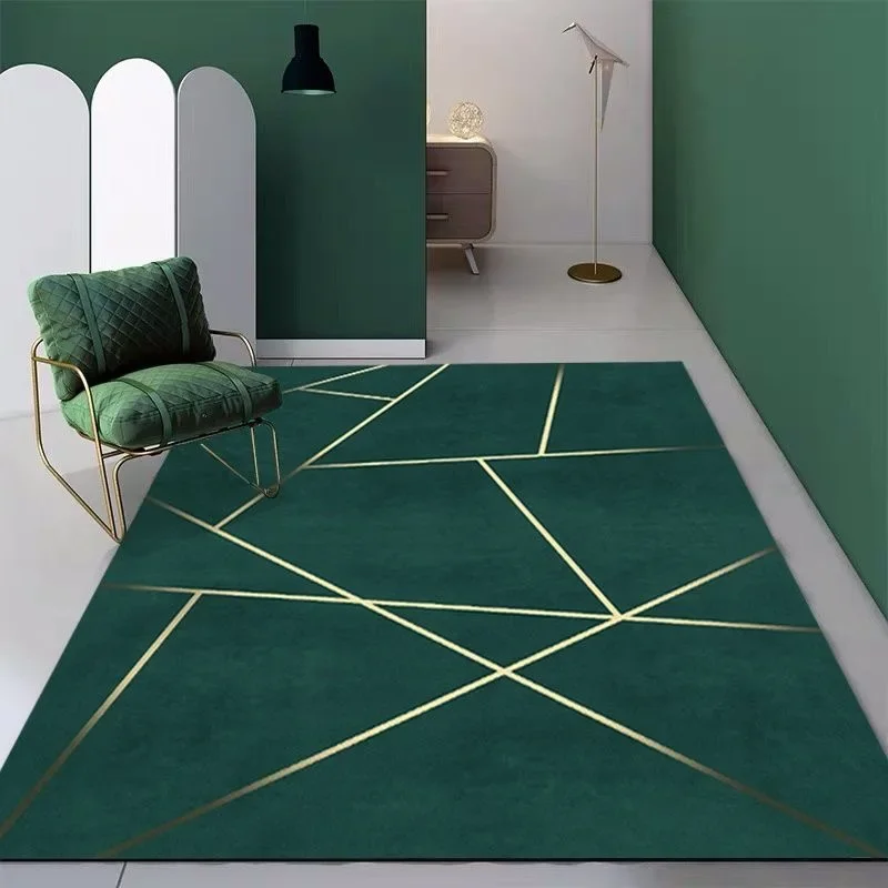 Alfombra gris de lujo ligera moderna para sala de estar, decoración del hogar, balcón, mesa de centro, alfombras de área grande, alfombra