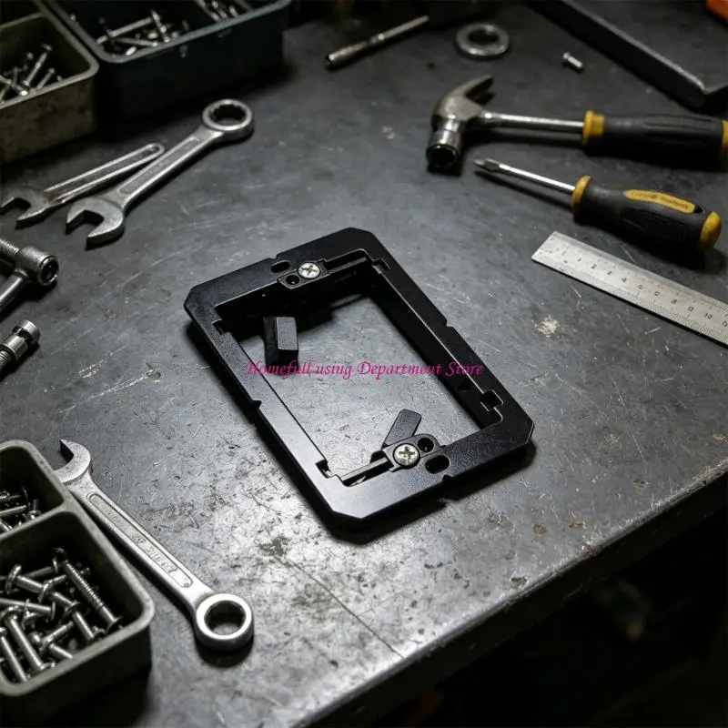  Open-Center Wall Plate Mount Frame in ABS for Stable Installation Support during Repair Work and Service Tasks