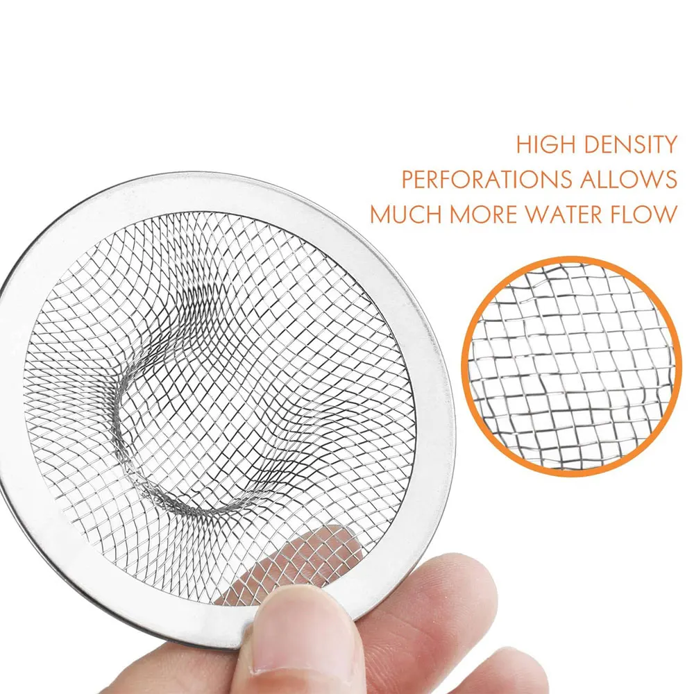 Stainless Steel Bathroom Sink Strainer Home Floor Drain Leak Net Hair Catcher Stopper Shower Filter Trap Kitchen Food Slag Tools