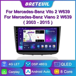 For Mercedes Benz Vito W639 Viano W639 2003 - 2015 Android Car Radio Multimedia Player GPS Navigation Carplay Screen Auto Stereo