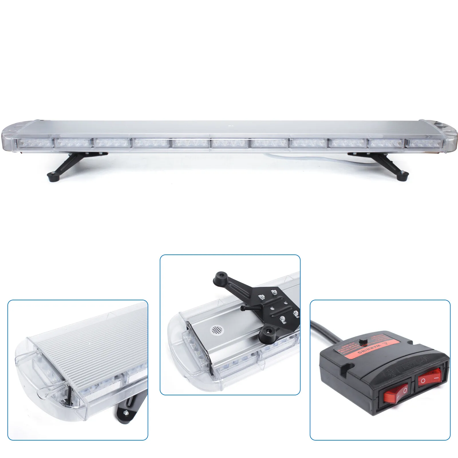 51 "96-LED العنبر ضوء بار منارة الطوارئ تحذير سحب شاحنة محراث الخادم ستروب