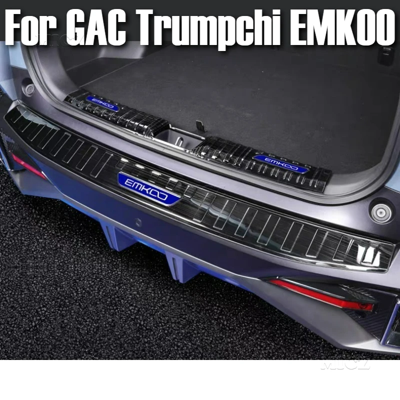 For GAC Trumpchi EMKOO 2023 2024 2025 Car Accessories Stainless Steel Trunk Trim Rear Bumper Protector Door Scuff Plate Sticker