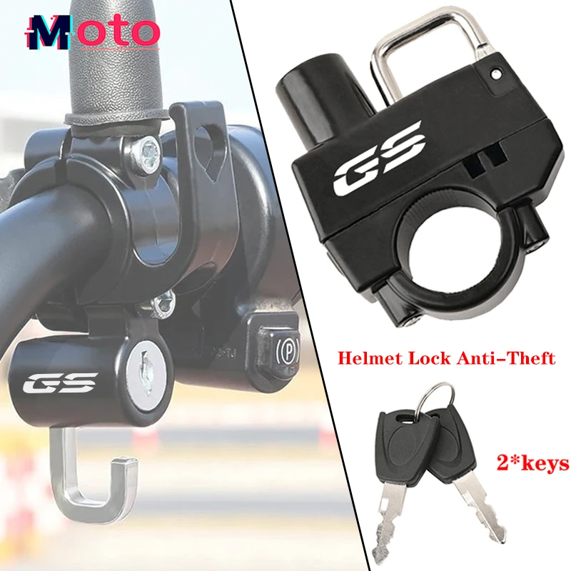 For BMW R1200GS R1250GS R 1200GS R1250 GS R 1250 GS LC ADV Motorcycle CNC Accessories Aluminium Helmet Lock Anti-Theft Helmet