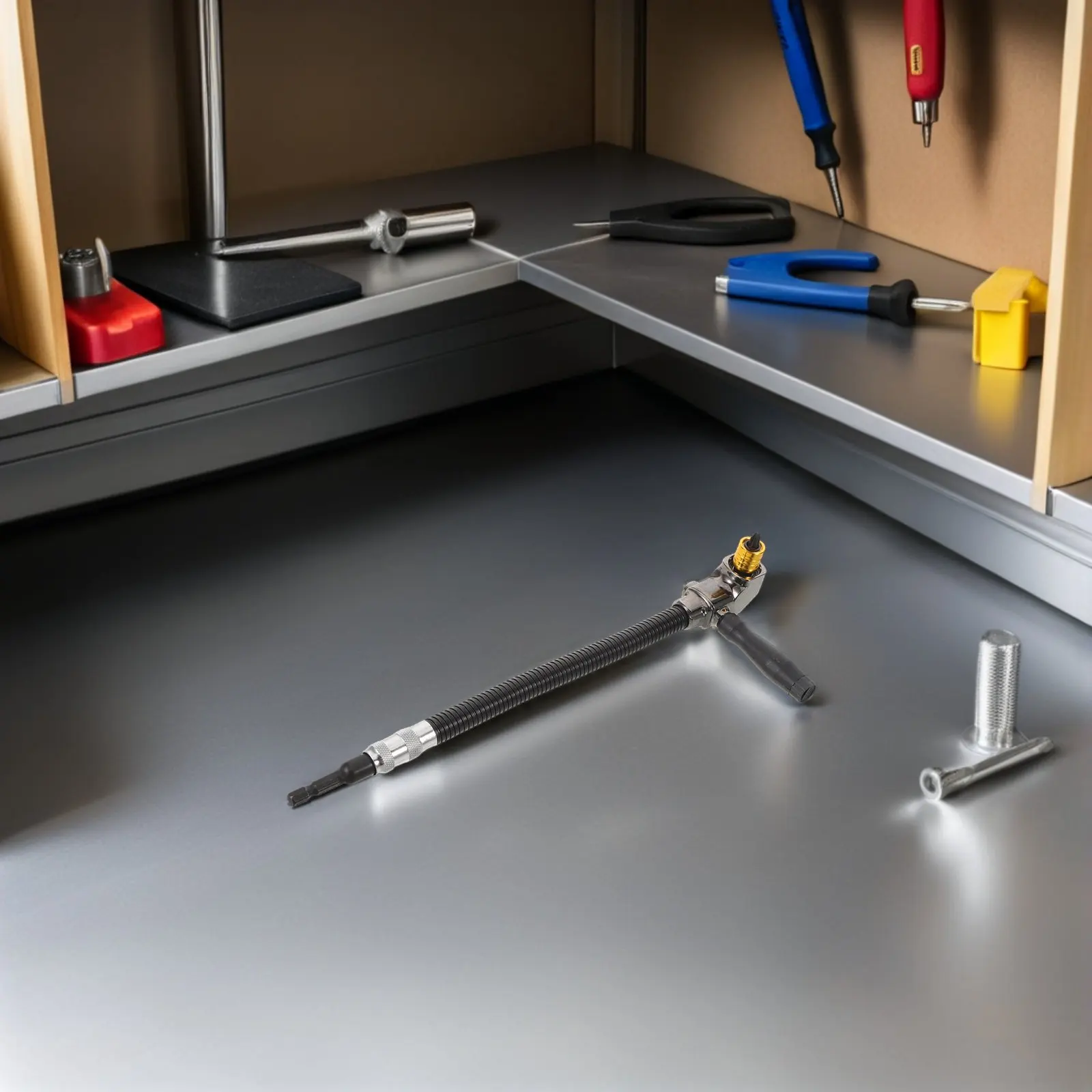 

1Set Right Angle Electric Drill Chuck 90 Degree Alloy Drill Bit Holder Corner Adapter Flexible Shaft Extension Rod Woodworking