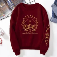 Velaris Sweatshirt with Sleeve Print Shirt ACOTAR Merch Sarah J Maas Sweater City of Starlight Pullover Feyres Tattoo Sweatshirt - Image 4