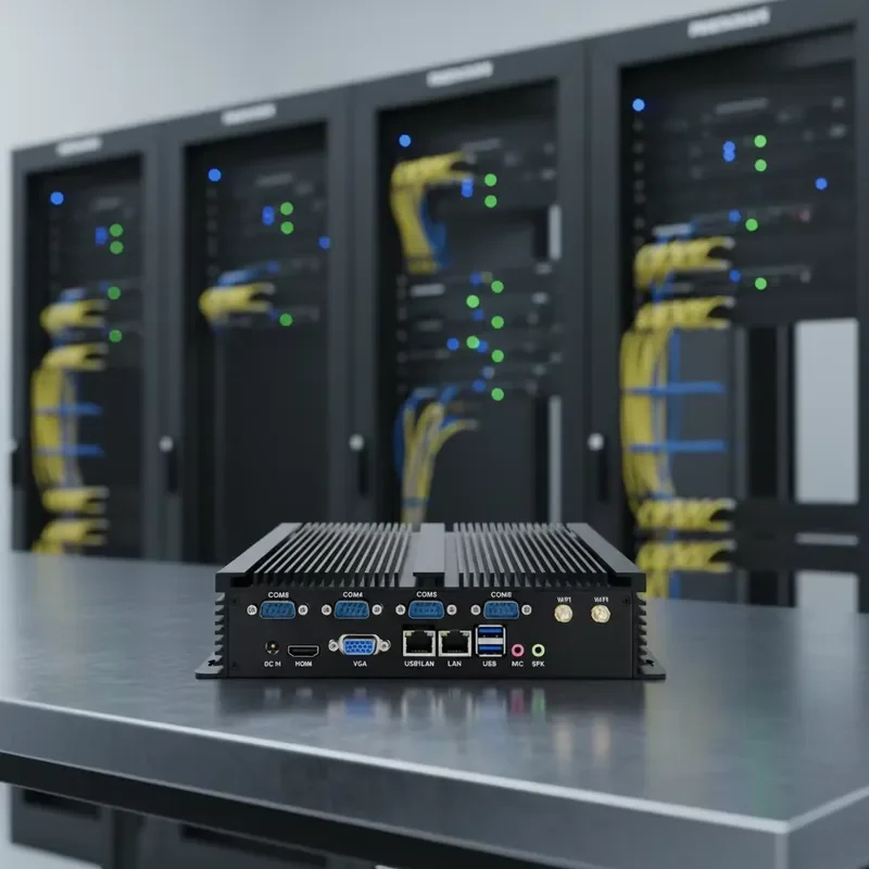 Dual SFP Fiber Port Celeron/i5/i7/i9 Quad-Core Gigabit NICs Fanless Embedded Soft Router Firewall Industrial Box PC New