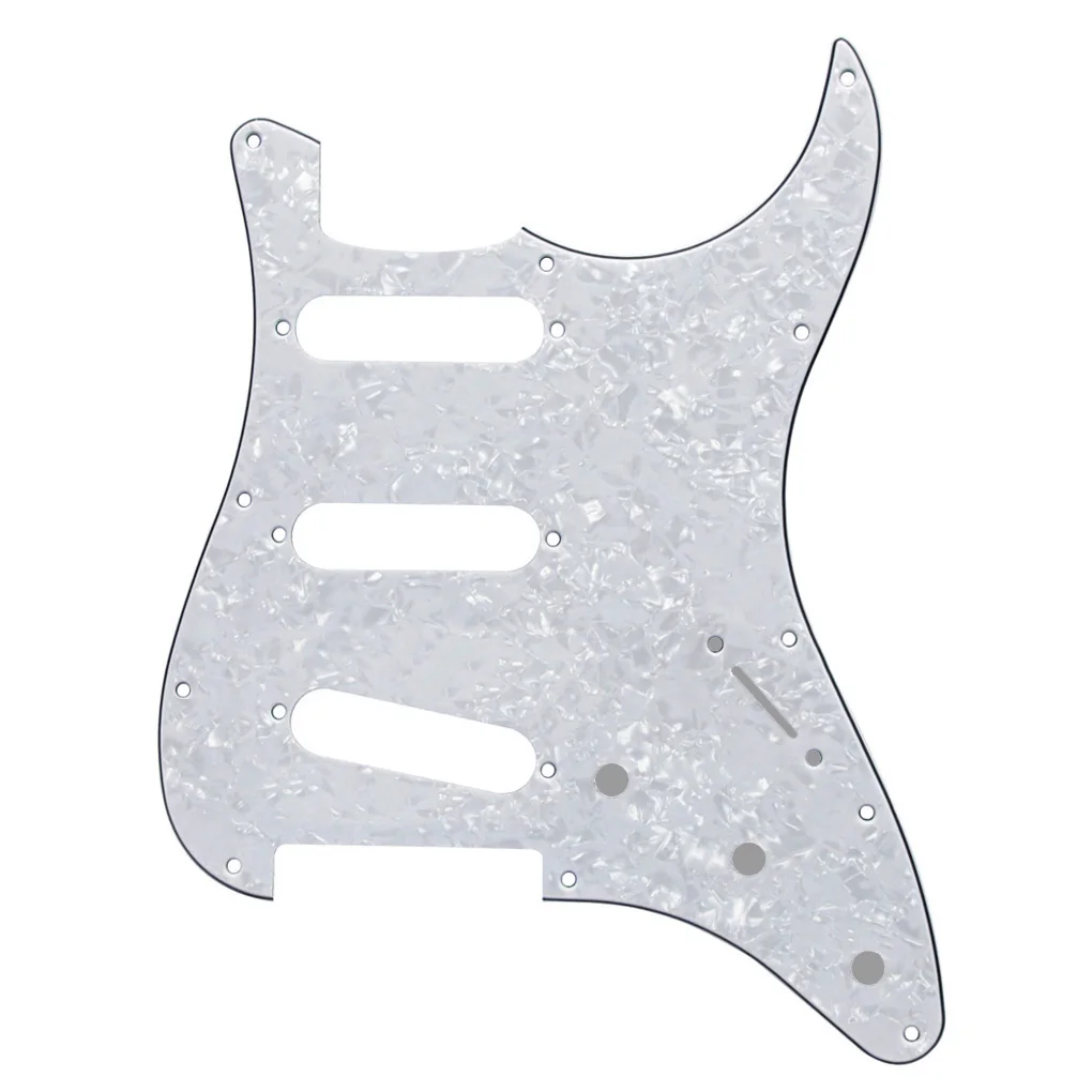 FLEOR SSS 11-Loch-Gitarren-Schlagbrett ST-Kratzplatte mit Schrauben für Gitarrenzubehör, 13 Farben zur Auswahl – Detail 7