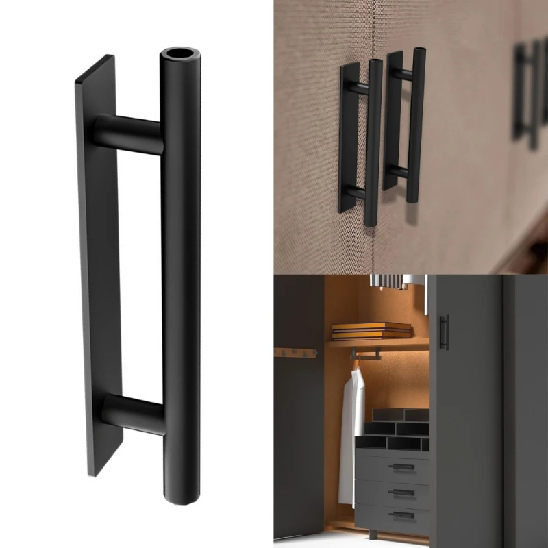 2 Pcs Self-Adhesive Cabinet Pull Universal Drawers Handle Plastic Furniture Handles for Windows Wardrobes Sliding Door