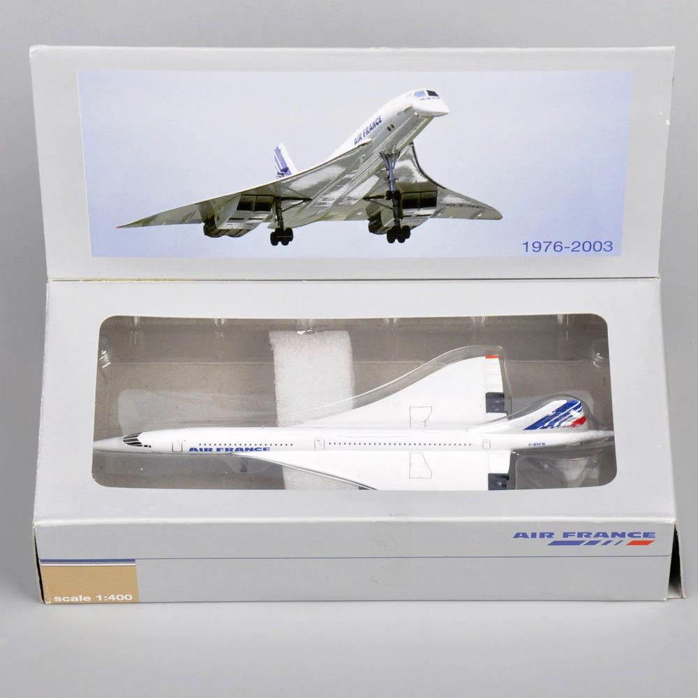 

1:400 Scale Diecast Airplane Model France 1976-2003 Alloy Airliner for Kids Collectible Display Toy