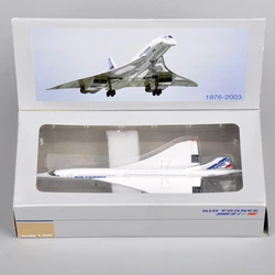 1:400 Diecast Model samolotu Concorde Air France 1976-2003 Alloy Airliner dla dzieci kolekcjonerska zabawka ekspozycyjna