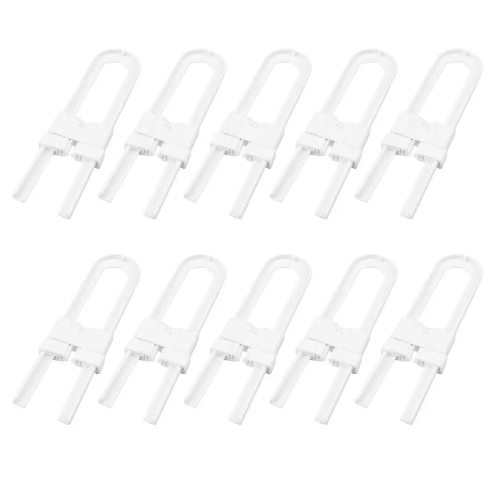 

10 шт. U-образных замков для шкафов, многофункциональные защитные замки от детей для кухни, ванной комнаты, ящиков