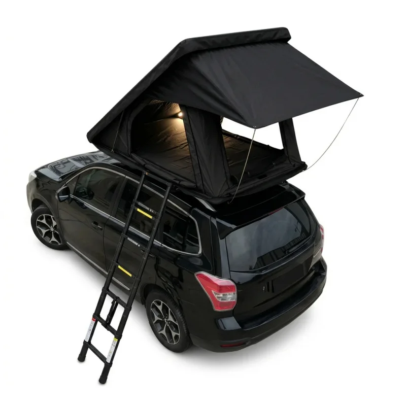 High Quality Four Season Automatic Hard Shell Rooftop Tent Large Space 4WD Pickup Overland Camping