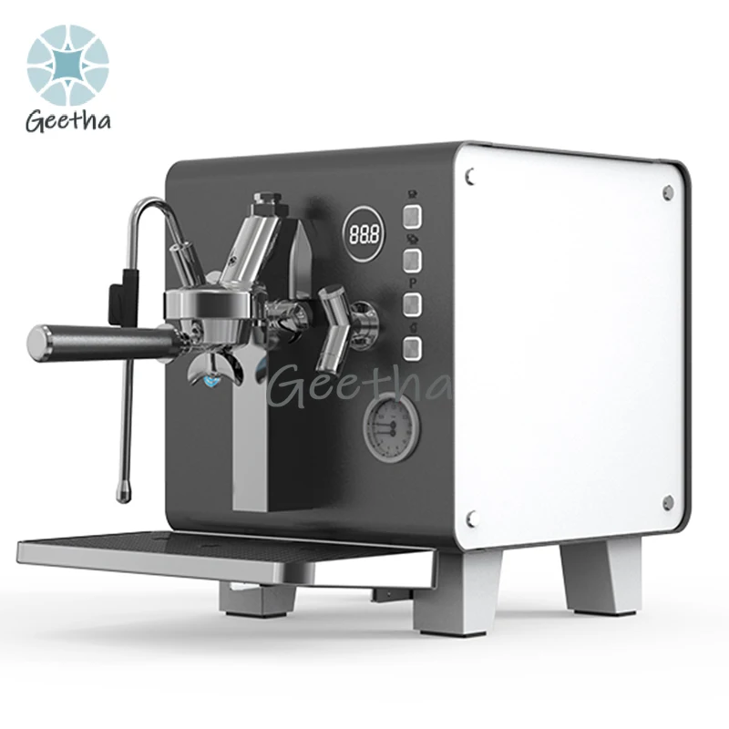 Machine à café expresso commerciale à double manomètre en acier inoxydable, vente originale