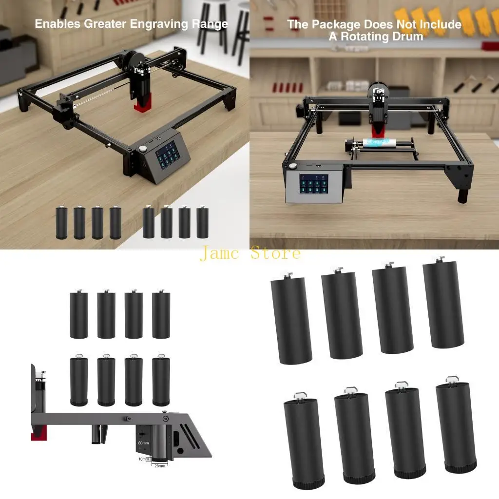 

LX0B 8 шт. подушечки для ног, подъемная подушечка для ног, 60 мм, увеличивающая высоту опорная база
