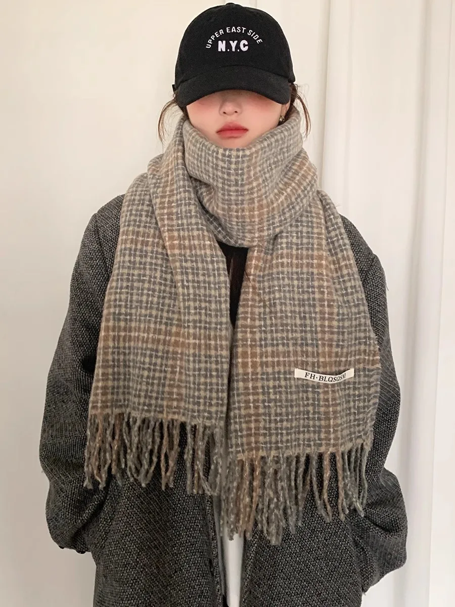Women\'s New Autumn And Winter Warm Neck Scarf, Versatile Thick Anti-Cold Shawl