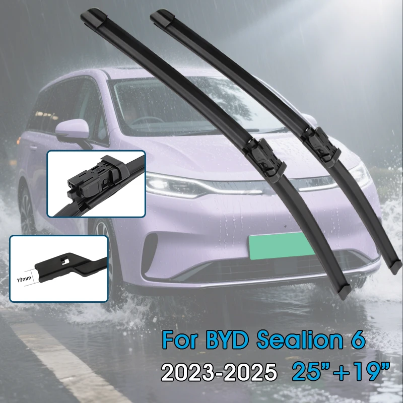 

Car Wiper Blades 25"+19" For BYD Sealion 6 2023-2025 Windshield Windscreen Front Window Blades Car Accessories