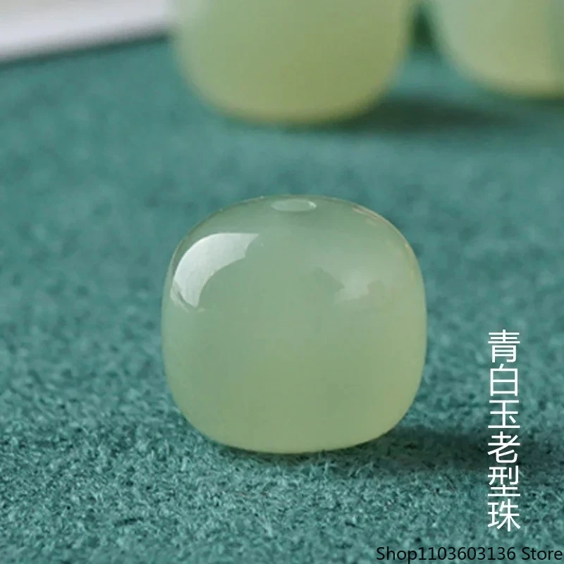 

Natural Hetian Jade Beads For Jewelry Making Diy String Bracelet Beaded Necklace Genuine Chinese Nephrite Barrel Bead Accessorie