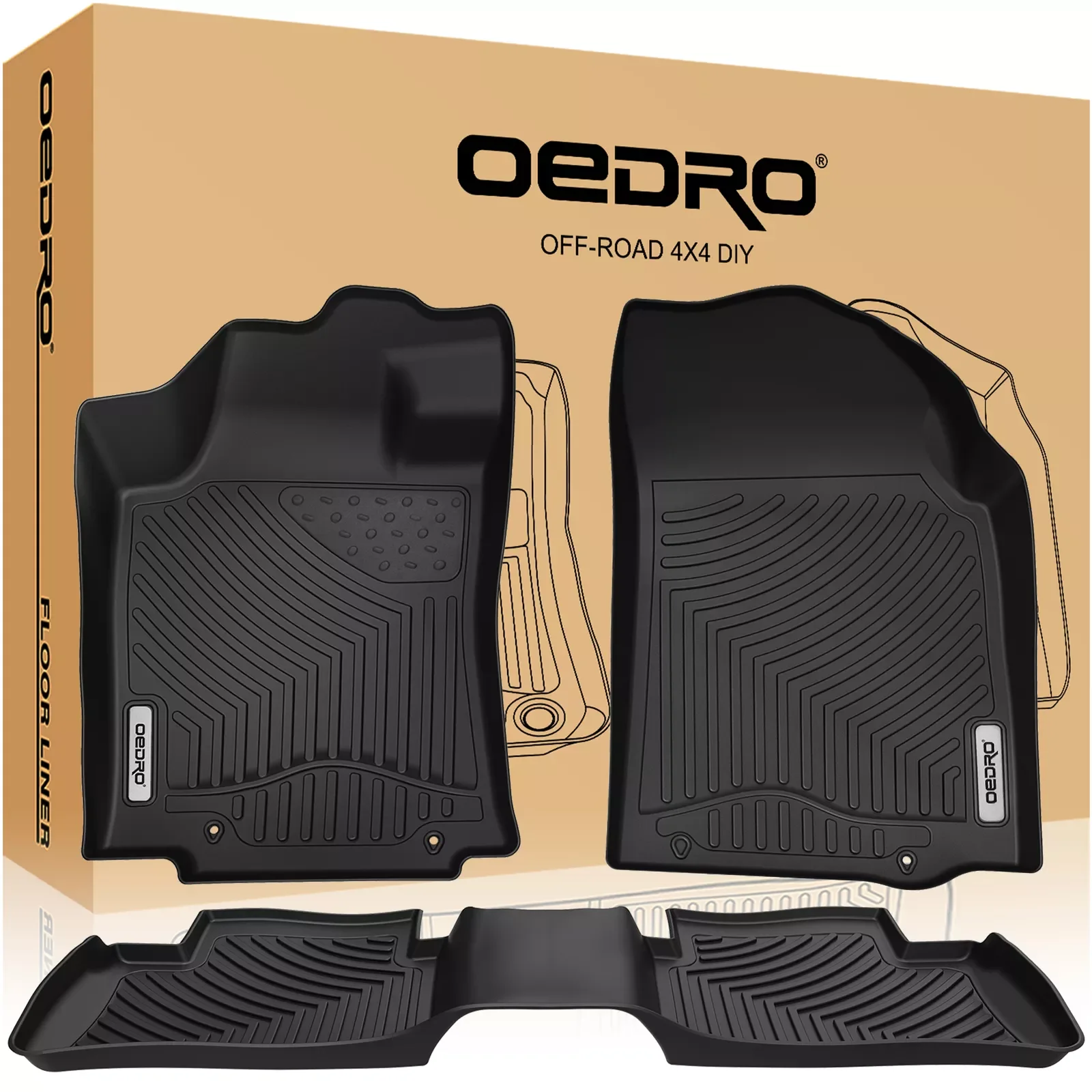 Floor Mats Liners for 2014-2015 Nissan Altima/2016-2020 Nissan Maxima All-Weather