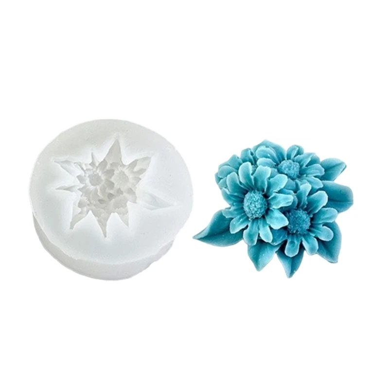 

C1FC Flower Silicone Mould Easy Release for Handcraft Lovers Daily Use