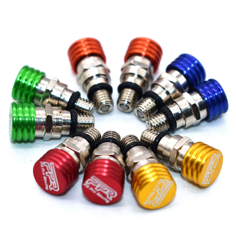 M5x0.8 M4x0.7 Motorcycle Bleed Front Fork Air Bleeder Valves for YZF CRF KLX  YZ TTR WR KT 125 250 300 450F  DRZ RM RMX RMZ