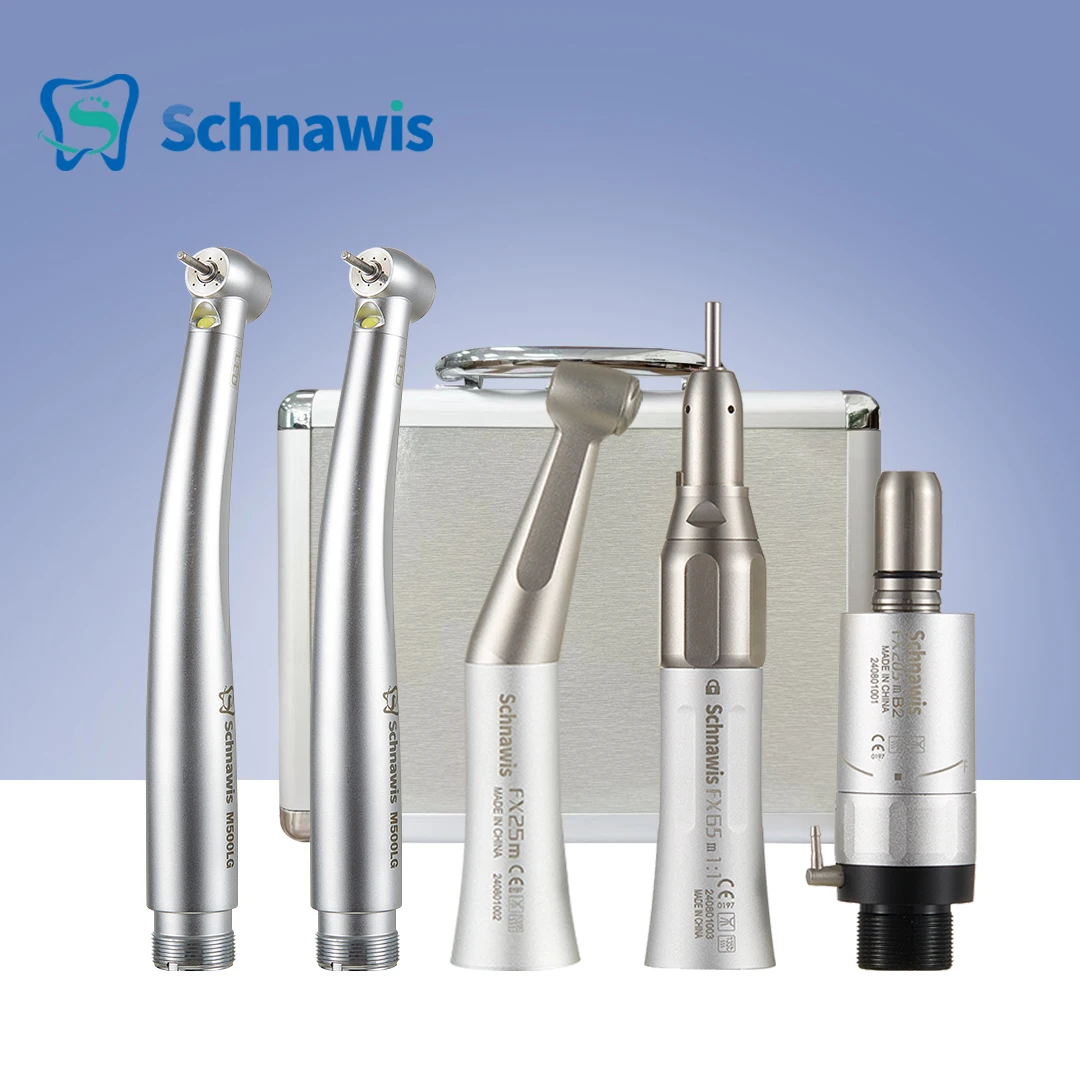 

Dental 1:1 Contra Angle Low Speed Direct Drive Handpiece FX Set 500LG Turbine Handpiece Pana-Max2 Turbine Handpiece