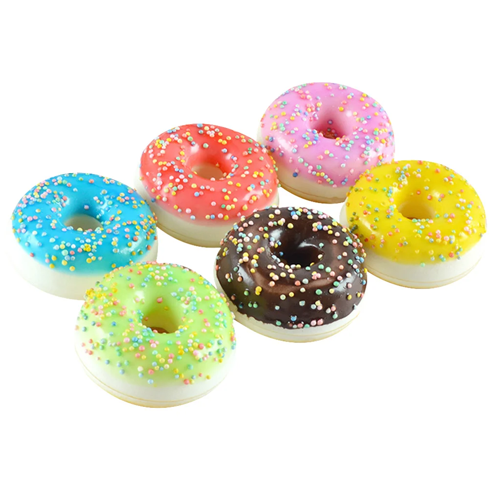 6 Pcs High Simulation Doughnuts Faux Donuts Models Artificial Food for Display Toys