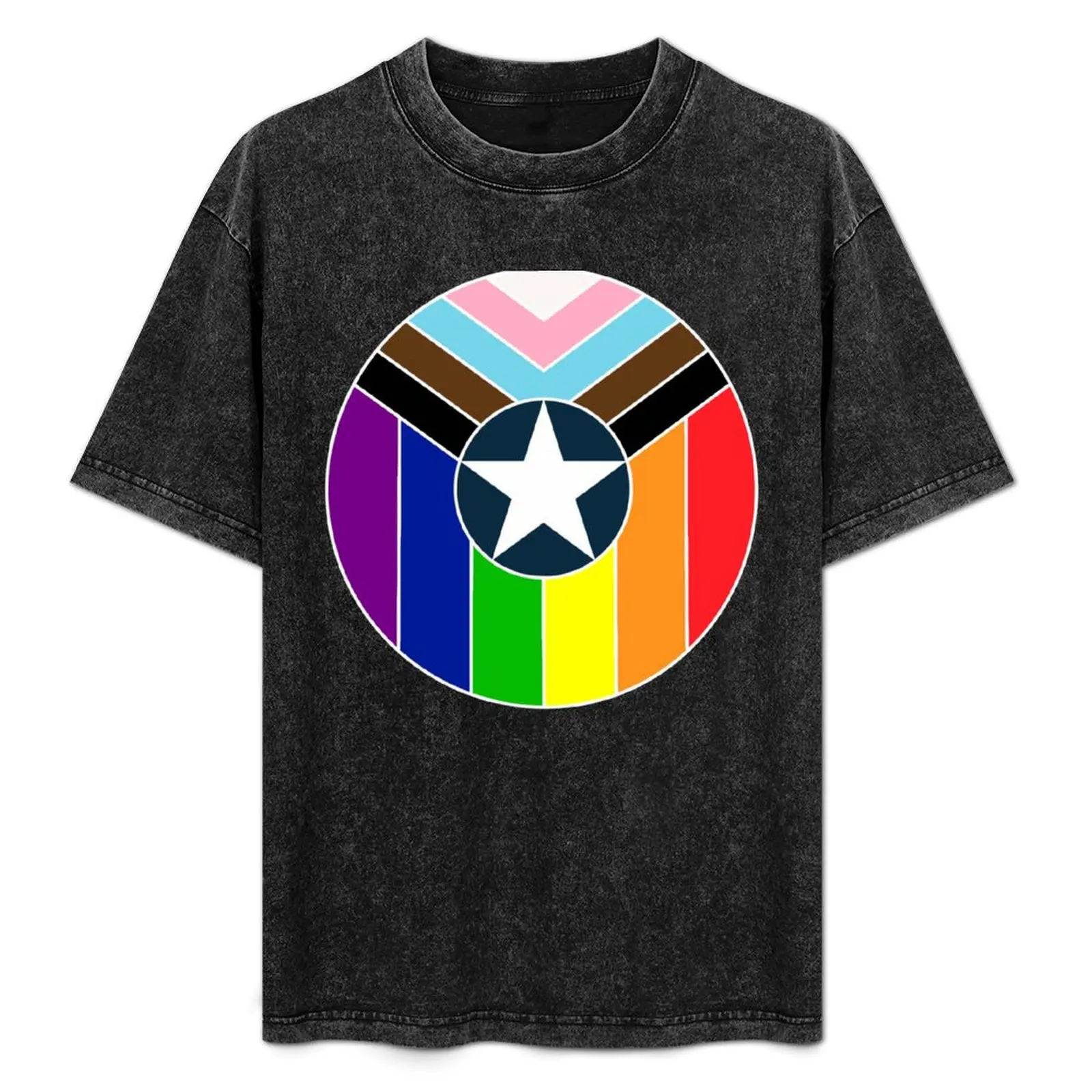 

Pride Shield T-Shirt Anti-Perspiration Workout Top