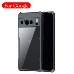 Original Case For Google Pixel 9 8 7 Pro 8A 7A 6A Airbag Shockproo Back Cover Shell