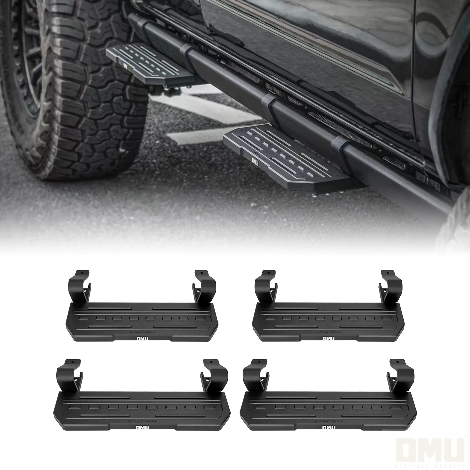 

OMU Genesis Series Aluminum Running Board Side Step For Ford Bronco 2021-2024 4-Door Car Foot Pedal Modification Accessories