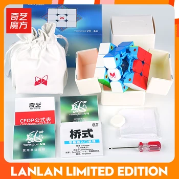 QiYi Lan Lan Limited Edition XMD Tornado V4 3x3 Vajina Insignia, Cubo Magnetico de Oblong Vigo, Juguetes Vajetes Speelgoed